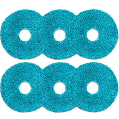 Cecotec Pack de 6 serpillères pour robot aspirateur Conga X50 / X70, pièce de rechange originale Cecotec Pack de 6 serpillères pour robot aspirateur Conga X50 / X70, pièce de rechange originale