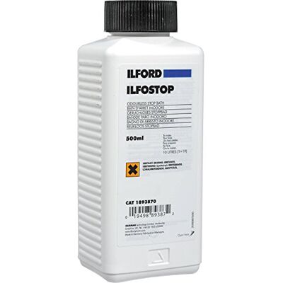 Ilford Ilfostop Bain d'arrêt pour films photo 0,5 litre Ilford Ilfostop Bain d'arrêt pour films photo 0,5 litre