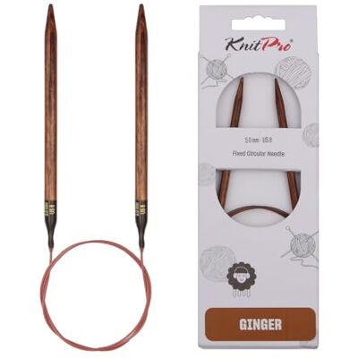 KnitPro Ginger Birk 100cm 5,00mm - Aiguilles à tricoter KnitPro Ginger Birk 100cm 5,00mm - Aiguilles à tricoter