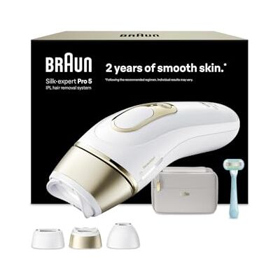 Braun Smart Épilateur Silk·expert Pro 5, Lumière Pulsée, Alternative Au Laser à Domicile, Réduction Semi-Définitive Des Poils, Avec Pochette, Rasoir Gillette Venus, 3 Têtes, PL5311 Braun Smart Épilateur Silk·expert Pro 5, Lumière Pulsée, Alternative Au Laser à Domicile, Réduction Semi-Définitive Des Poils, Avec Pochette, Rasoir Gillette Venus, 3 Têtes, PL5311