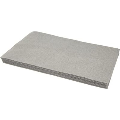 Tissu feutre - 200x300 mm, Gris clair - Lot de 4, Vert sapin Tissu feutre - 200x300 mm, Gris clair - Lot de 4, Vert sapin