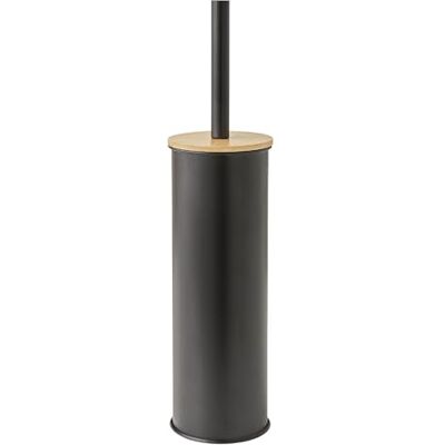 Brosse de toilette en acier inoxydable et bambou Kenta - Accessoire bain Brosse de toilette en acier inoxydable et bambou Kenta - Accessoire bain