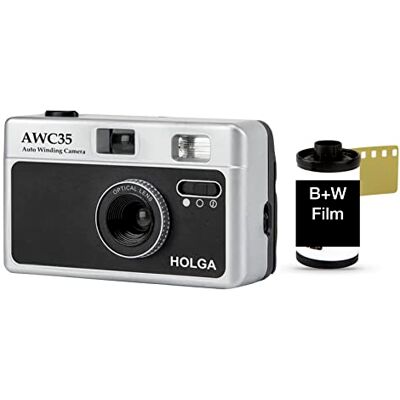Holga Kit point et prise de vue automatiques pour appareil photo 35 mm Noir + film blanc Holga Kit point et prise de vue automatiques pour appareil photo 35 mm Noir + film blanc