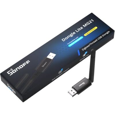 SONOFF Zigbee 3.0 & Thread Dongle Lite (EFR32MG21) Coordinateur de clé USB pour Home Assistant & Zigbee2MQTT Passerelle compacte avec fonction flash simple firmware et rallonge SONOFF Zigbee 3.0 & Thread Dongle Lite (EFR32MG21) Coordinateur de clé USB pour Home Assistant & Zigbee2MQTT Passerelle compacte avec fonction flash simple firmware et rallonge