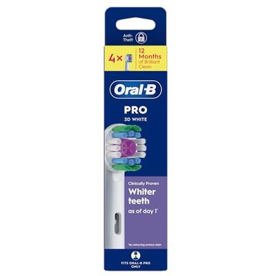 Oral-B Pro 3D Brosse à dents en forme de X et tasse de polissage unique, pack de 4 Oral-B Pro 3D Brosse à dents en forme de X et tasse de polissage unique, pack de 4