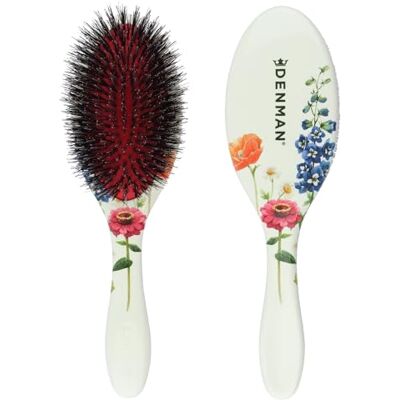 Denman D81M Brosse à cheveux en poils de sanglier – Lissage et amélioration de la brillance pour un dos lisse, définition des boucles et démêlage. D81M Floral Fantasy Brosse à cheveux avec poils Denman D81M Brosse à cheveux en poils de sanglier – Lissage et amélioration de la brillance pour un dos lisse, définition des boucles et démêlage. D81M Floral Fantasy Brosse à cheveux avec poils