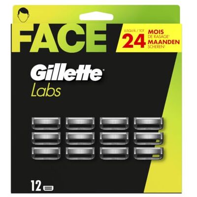 Gillette Labs Recharges De Lames De Rasoir, De , Compatibles Avec Le Rasoir Labs Avec Barre Exfoliante Et Le Rasoir Chauffant, 12 Recharges Gillette Labs Recharges De Lames De Rasoir, De , Compatibles Avec Le Rasoir Labs Avec Barre Exfoliante Et Le Rasoir Chauffant, 12 Recharges