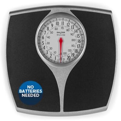 Salter 148 BKSVDR Speedo Pèse-Personne Mécanique avec Aiguille, analogique Balance avec rétro de conception classique, Cadran Facile à Lire, Capacité usqu'à 136KG, Métrique/Impériale, Sans Pile Salter 148 BKSVDR Speedo Pèse-Personne Mécanique avec Aiguille, analogique Balance avec rétro de conception classique, Cadran Facile à Lire, Capacité usqu'à 136KG, Métrique/Impériale, Sans Pile