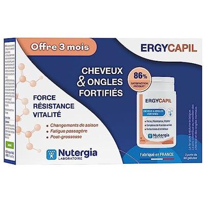 Nutergia TRIO Complément Cheveux et Ongles - Soutien Force & Vitalité Nutergia TRIO Complément Cheveux et Ongles - Soutien Force & Vitalité