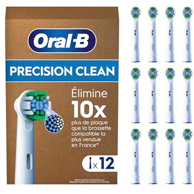 Oral-B Pro Precision Clean Brossettes Pour Brosse À Dents, Pack De 12 Unités, Convient À Une Boîte Aux Lettres Oral-B Pro Precision Clean Brossettes Pour Brosse À Dents, Pack De 12 Unités, Convient À Une Boîte Aux Lettres