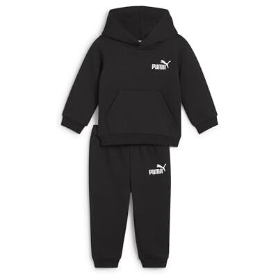 PUMA Ensemble de Sport pour Enfants - Survêtement en polaire noir PUMA Ensemble de Sport pour Enfants - Survêtement en polaire noir