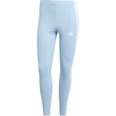 adidas Femme Essentials 3-Stripes Cotton Leggings Tights, glow blue/white, XS adidas Femme Essentials 3-Stripes Cotton Leggings Tights, glow blue/white, XS