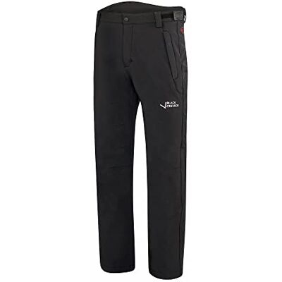 Black Crevice Pantalon softshell de randonnée pour homme, noir/blanc, XXL Black Crevice Pantalon softshell de randonnée pour homme, noir/blanc, XXL