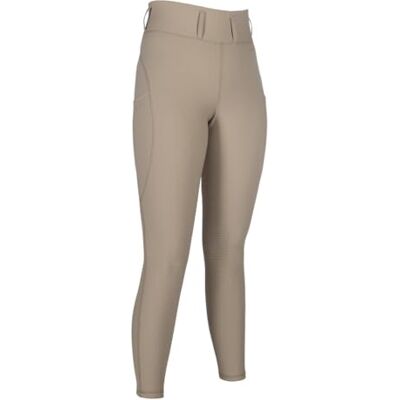 HKM Jil Legging d'équitation taille haute en silicone pour femme, beige, taille 26 HKM Jil Legging d'équitation taille haute en silicone pour femme, beige, taille 26