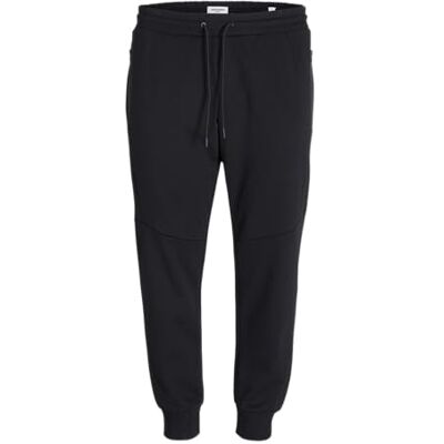 JACK & JONES Jpstwill Jjfusion Nb N Pls Pantalon de jogging pour homme, Noir, 46 grande taille JACK & JONES Jpstwill Jjfusion Nb N Pls Pantalon de jogging pour homme, Noir, 46 grande taille