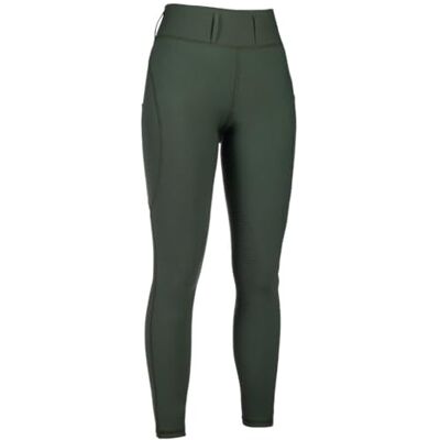 HKM Jil Legging d'équitation taille haute en silicone pour femme, vert olive, taille 32 HKM Jil Legging d'équitation taille haute en silicone pour femme, vert olive, taille 32
