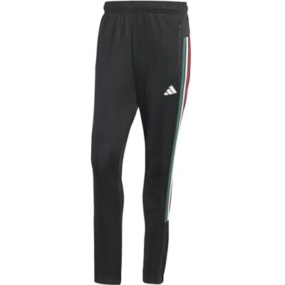adidas herr WORKOUT ESSENTIALS ALL-SET 3-STRIPES KNIT PANT, black/team dark green/white/better scarlet, XXL adidas herr WORKOUT ESSENTIALS ALL-SET 3-STRIPES KNIT PANT, black/team dark green/white/better scarlet, XXL