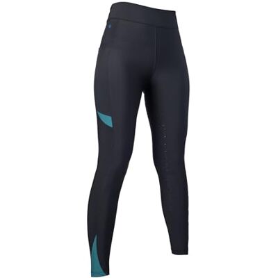 HKM Legging d'équitation Port Royal en silicone pour femme, noir, taille 26, Noir, 26W HKM Legging d'équitation Port Royal en silicone pour femme, noir, taille 26, Noir, 26W
