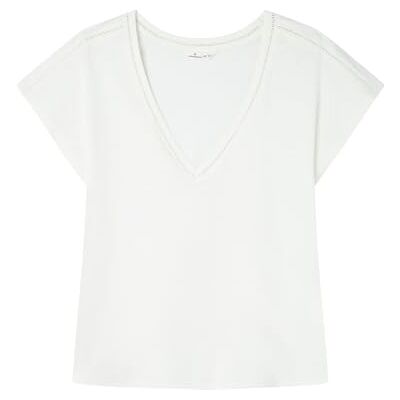 Springfield 5t.b.camiseta Pico Vainica Tricot Femme Springfield 5t.b.camiseta Pico Vainica Tricot Femme