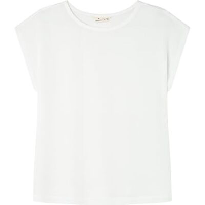 Springfield 5t.b. Camiseta Bimateria Crepe Tricot Femme Springfield 5t.b. Camiseta Bimateria Crepe Tricot Femme