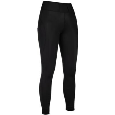 HKM Jil Legging d'équitation taille haute en silicone avec empiècements au genou pour femme, noir, taille 32 HKM Jil Legging d'équitation taille haute en silicone avec empiècements au genou pour femme, noir, taille 32