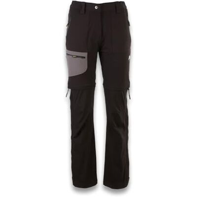 Ande Pantalon homme New Palma Zip-off – Convertible et respirant pour la randonnée, Noir, 44 Ande Pantalon homme New Palma Zip-off – Convertible et respirant pour la randonnée, Noir, 44