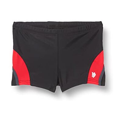 Haute pression Maillot de Bain Garçon, Noir/Gris/Rouge, 6 ans Haute pression Maillot de Bain Garçon, Noir/Gris/Rouge, 6 ans