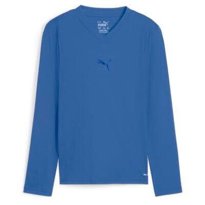 T-shirt de sport pour garçons Puma - Coupe Slim, Anti-humidité, Col en V, Manche Longue T-shirt de sport pour garçons Puma - Coupe Slim, Anti-humidité, Col en V, Manche Longue