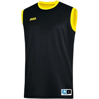 JAKO Omkeerbare Jersey Change 2.0, Uniseks-Volwassene, Zwart/Citroen, L JAKO Omkeerbare Jersey Change 2.0, Uniseks-Volwassene, Zwart/Citroen, L