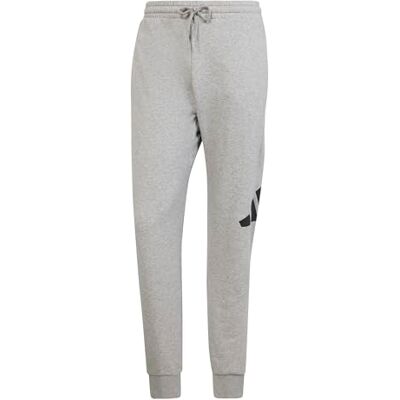 adidas Homme Essentials Big Logo French Terry Pants, medium grey heather/black, M adidas Homme Essentials Big Logo French Terry Pants, medium grey heather/black, M