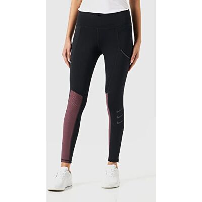 NIKE DD5396-011 Dri-FIT Run Division Epic Luxe Legging Femme Noir/Bordeaux foncé/Noir S NIKE DD5396-011 Dri-FIT Run Division Epic Luxe Legging Femme Noir/Bordeaux foncé/Noir S