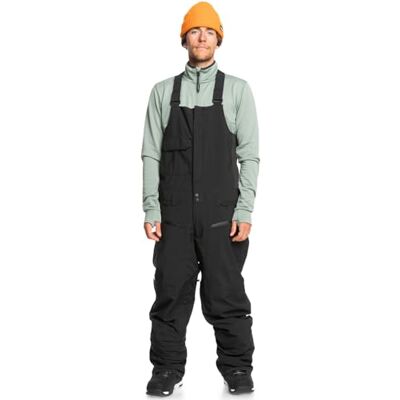 Quiksilver Pantalon de neige Utility BIB pour homme, noir, taille S Quiksilver Pantalon de neige Utility BIB pour homme, noir, taille S