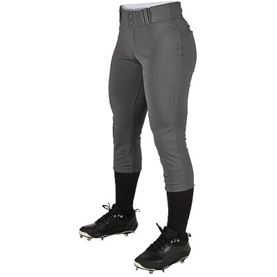 Champro Women's Tournament Traditional Low-Rise Polyester Softball Pant, Large, Graphite Champro Women's Tournament Traditional Low-Rise Polyester Softball Pant, Large, Graphite