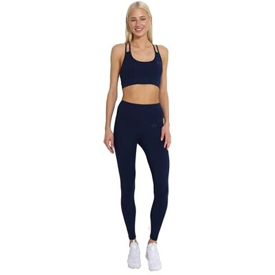 Carlheim Women's active wear Sports Bra X-Back, Navy, Large Carlheim Women's active wear Sports Bra X-Back, Navy, Large