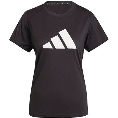 adidas Femme Train Essentials Big Performance Logo Training Shirt, black/white, XXS adidas Femme Train Essentials Big Performance Logo Training Shirt, black/white, XXS