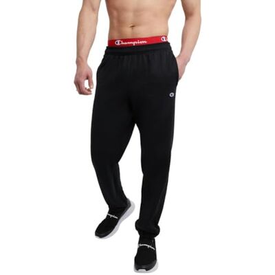 Champion Powerblend Pantalon de survêtement en polaire pour homme, Noir, XL Champion Powerblend Pantalon de survêtement en polaire pour homme, Noir, XL