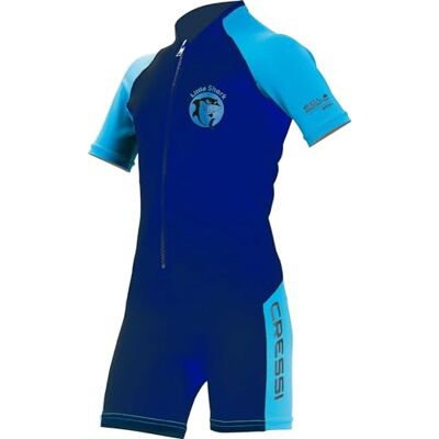 CRESSI Little Shark Shorty Wetsuit Combinaison Enfant Unisexe, Bleu/Azur, 11/12 Ans CRESSI Little Shark Shorty Wetsuit Combinaison Enfant Unisexe, Bleu/Azur, 11/12 Ans