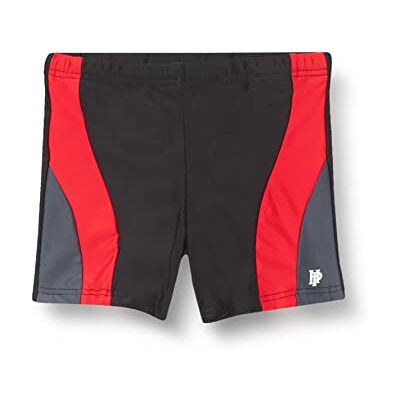 Haute pression Maillot de Bain Garçon, Noir/Gris/Rouge, 12 ans Haute pression Maillot de Bain Garçon, Noir/Gris/Rouge, 12 ans