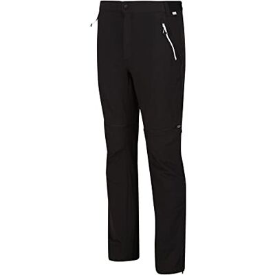 Regatta Pantalon de randonnée zippé pour homme Noir/cendré Regatta Pantalon de randonnée zippé pour homme Noir/cendré