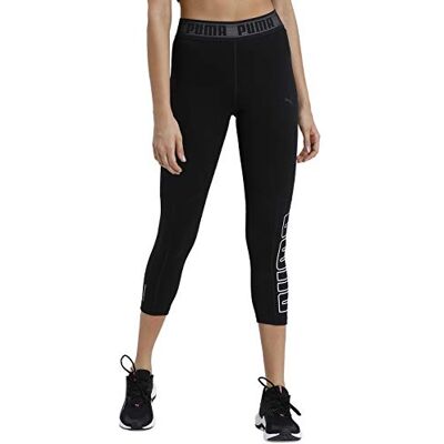PUMA Legging Logo Elastic 3/4 pour femme - noir - S - Collants de sport PUMA Legging Logo Elastic 3/4 pour femme - noir - S - Collants de sport
