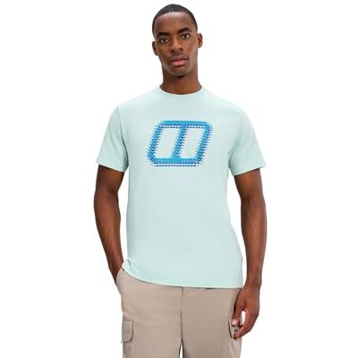 Berghaus Glitched Blocks Tee pour homme, vert Evernia, L Berghaus Glitched Blocks Tee pour homme, vert Evernia, L