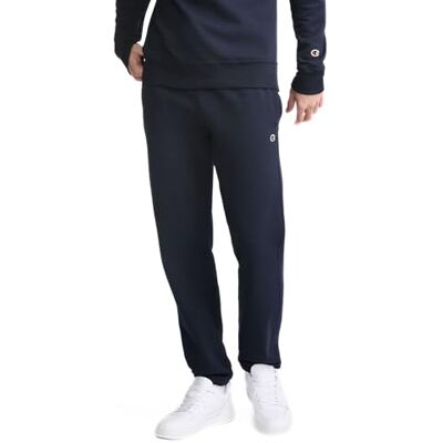 Champion Powerblend Pantalon en Polaire avec Bas Décontracté Homme, Bleu Marine, XXL Champion Powerblend Pantalon en Polaire avec Bas Décontracté Homme, Bleu Marine, XXL