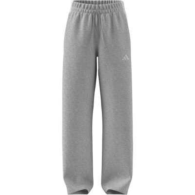adidas dam ESSENTIALS 3-STRIPES OPEN HEM FLEECE PANTS, light grey heather/white, XL adidas dam ESSENTIALS 3-STRIPES OPEN HEM FLEECE PANTS, light grey heather/white, XL