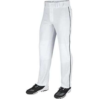 Champro Sports Adulte Triple Couronne Open Bottom Pants, White, Black Piping, Medium Champro Sports Adulte Triple Couronne Open Bottom Pants, White, Black Piping, Medium