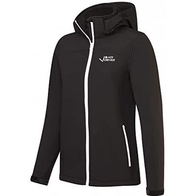 Black Crevice Veste softshell pour femme, Noir/blanc., 42 Black Crevice Veste softshell pour femme, Noir/blanc., 42