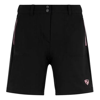 Ziener Nakoa Short d'extérieur pour femme Respirant Séchage rapide Élastique Noir/rose mauve Taille 38 Ziener Nakoa Short d'extérieur pour femme Respirant Séchage rapide Élastique Noir/rose mauve Taille 38