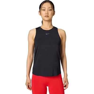 NIKE Women's Shirt W Nk One Classic Df Tank, Black/Black, FN2808-010, XS NIKE Women's Shirt W Nk One Classic Df Tank, Black/Black, FN2808-010, XS