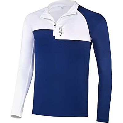 Black Crevice Pull de ski à col roulé pour homme avec fermeture éclair I T-shirt fonctionnel à manches longues pour homme Tailles I Flexible et respirant, Blanc/bleu marine, M Black Crevice Pull de ski à col roulé pour homme avec fermeture éclair I T-shirt fonctionnel à manches longues pour homme Tailles I Flexible et respirant, Blanc/bleu marine, M