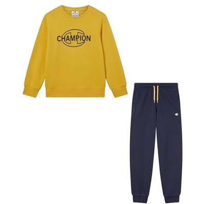 Champion Legacy Survêtement à col rond pour garçon, taille M, jaune, jaune, M Champion Legacy Survêtement à col rond pour garçon, taille M, jaune, jaune, M