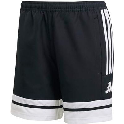 adidas Femme Squadra25 Downtime Woven Short Shorts, black/white, XXS adidas Femme Squadra25 Downtime Woven Short Shorts, black/white, XXS